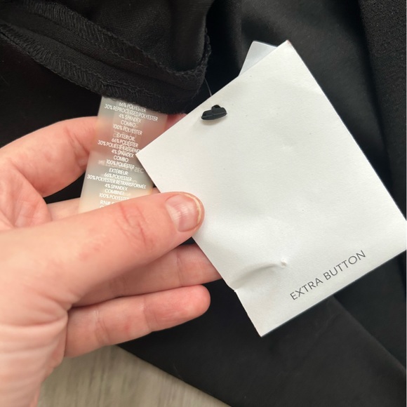 Black tight dress with button sleeves by Calvin Klein NWT - Picture 10 of 12